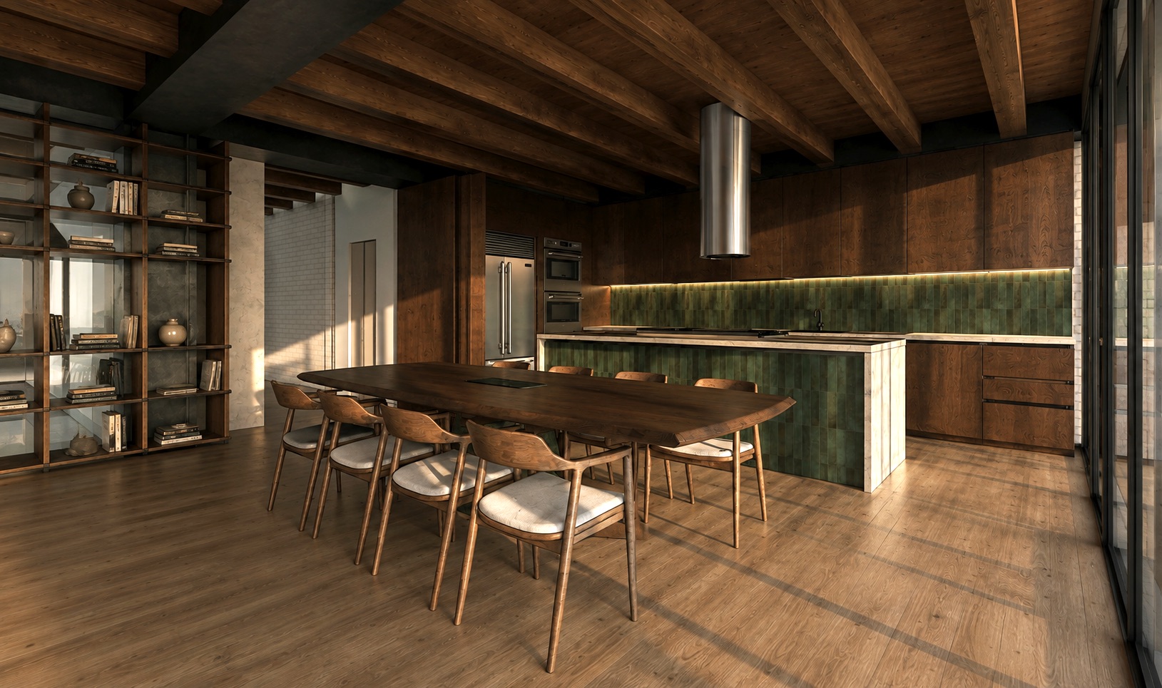 El Creativo &middot; la cocina y la mesa de trabajo