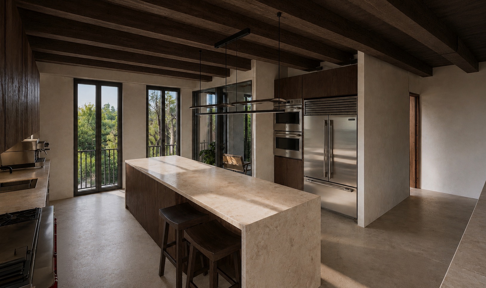 El Penthouse &middot; la cocina y su isla