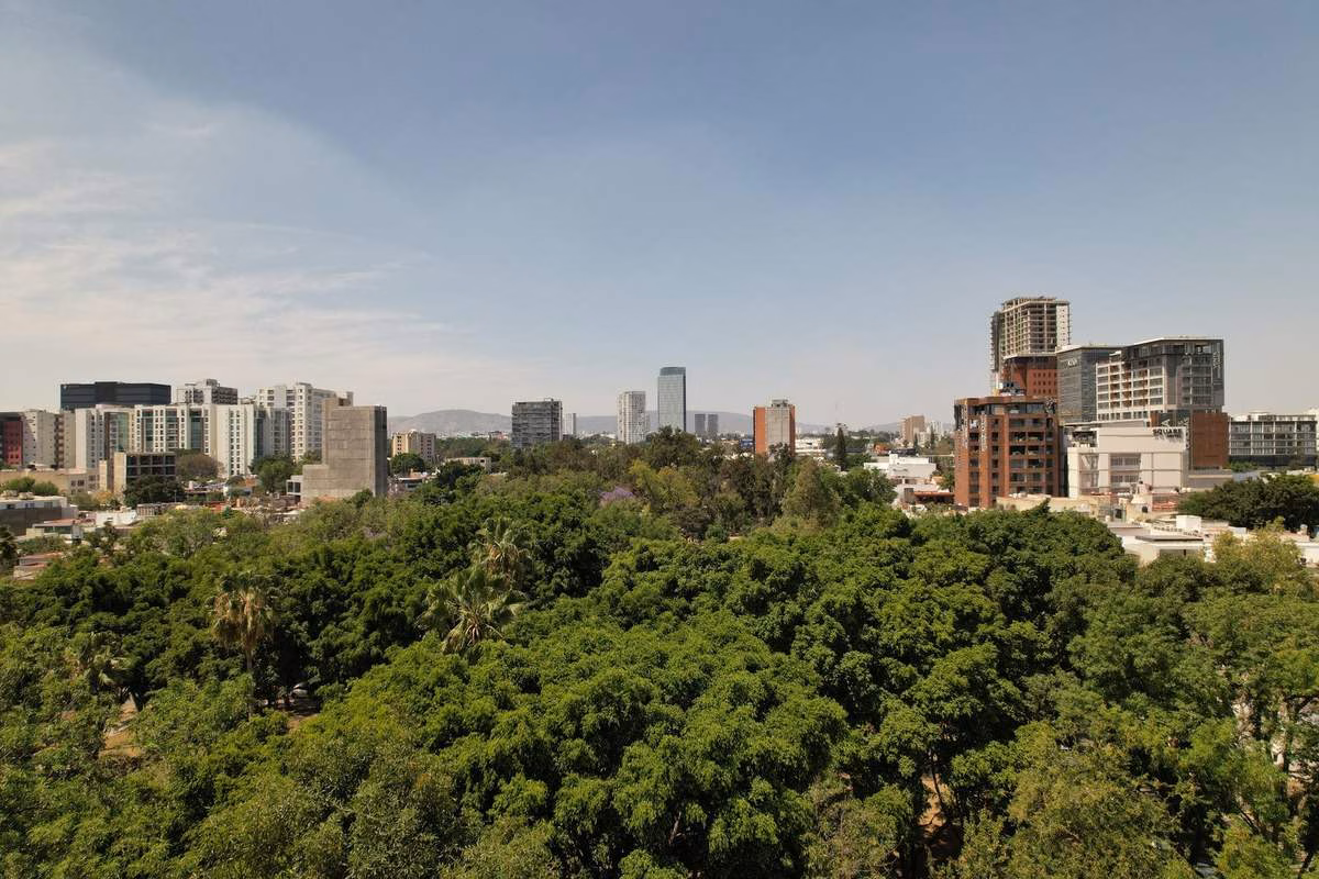 La vista a los parques